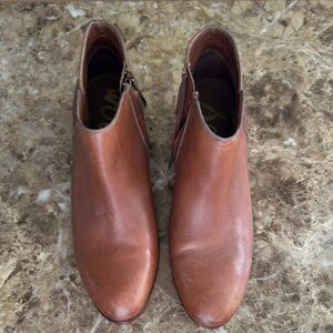 Sam Edelman Brown Leather Ankle Boots